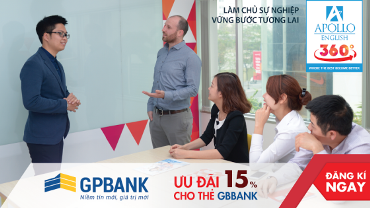 Apollo Việt Nam ưu đãi 15% cho chủ thẻ GPBank